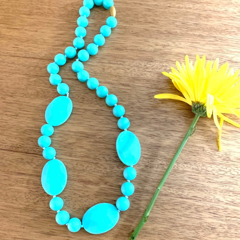 Chew Beads Perry Necklace — turquoise